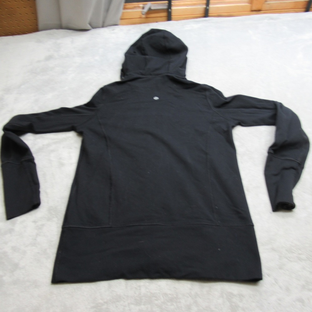 Lululemon Stride Jacket‎ Womens 8 Black Pockets Hooded Thumbholes Full Zip Yoga - Picture 2 of 11